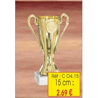 Trophée : Réf. CO4 - 15 cm